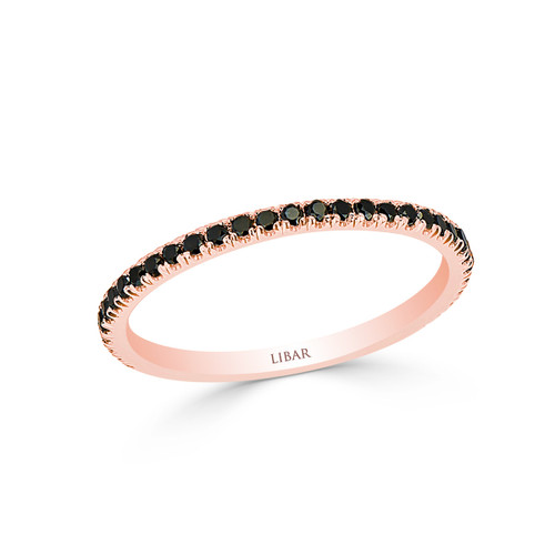 Love Story Pave Set Black Diamond band