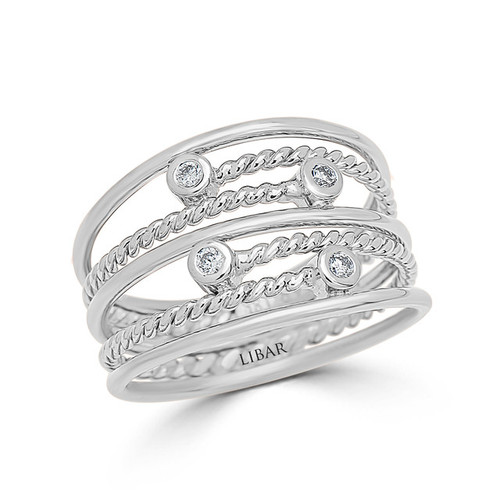 Love Story Coupled Gypsy Set Braided Coil Ring