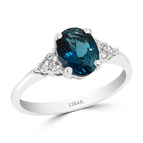 Ladies Four Claw Double Gallery Trinity Cluster Gemstone Ring