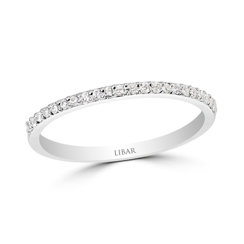 Fine Pave Set Diamond Band