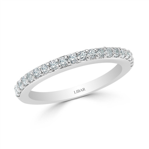 Classic Ladies Shared Claw Set Diamond Wedding Band