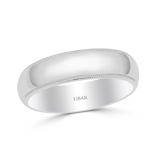 Milgrain Edged Wedding Band