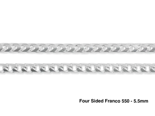 Sterling Silver Franco Chain 5.5mm