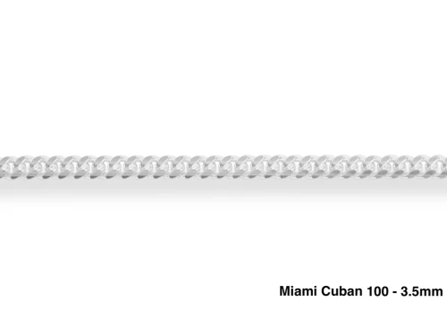 Sterling Silver Miami Cuban Chain 3.5mm