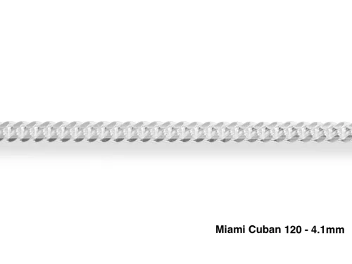 Sterling Silver Miami Cuban Chain 4.1mm