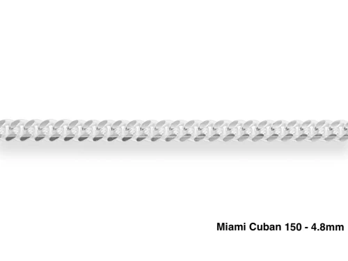 Sterling Silver Miami Cuban Chain 4.8mm