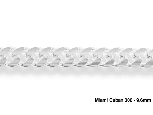 Sterling Silver Miami Cuban Chain 9.6mm