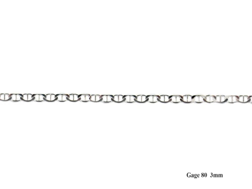 Sterling Silver Flat Gucci Chain 3.0mm
