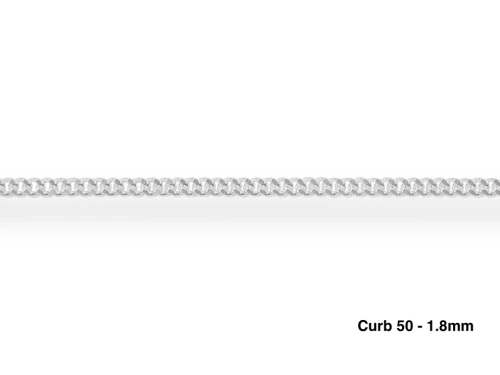 Sterling Silver Curb Chain 1.8mm