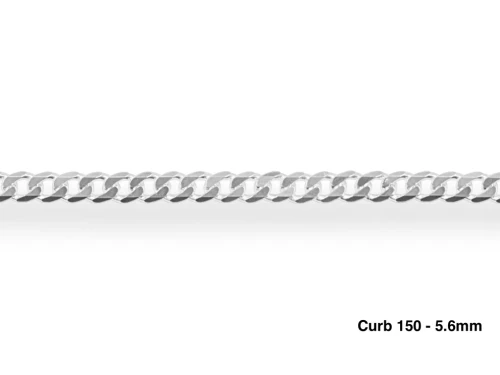 Sterling Silver Curb Chain 5.6mm
