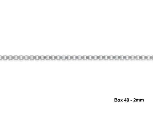 Sterling Silver Box Chain 2.0mm