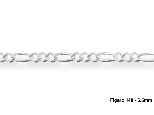Silver Figaro Chain 5.5mm