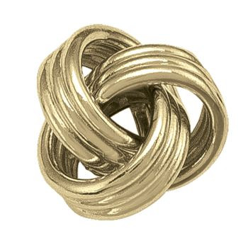 Gold Love Knot Stud Earrings