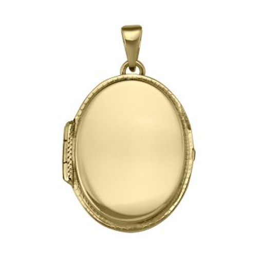 Yellow Gold Oval Locket