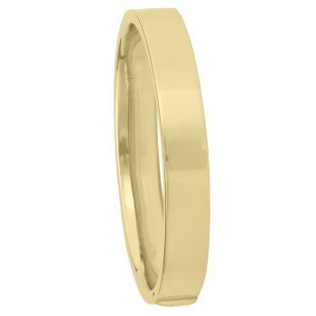 Yellow Gold Minimalist 8mm Gold Bangle