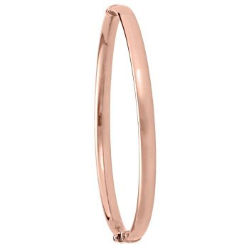 Pink Gold High Polish Hollow Bangle