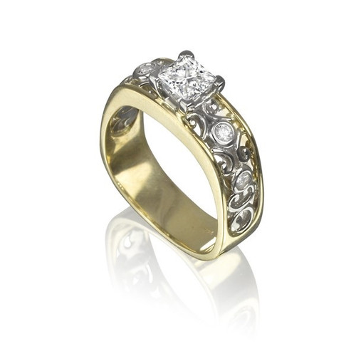 Max Strauss Designer Series Diamond Princess Cut Ring