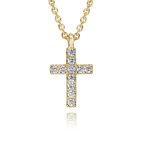 Max Strauss International Trends Diamond Cross Pendant Necklace