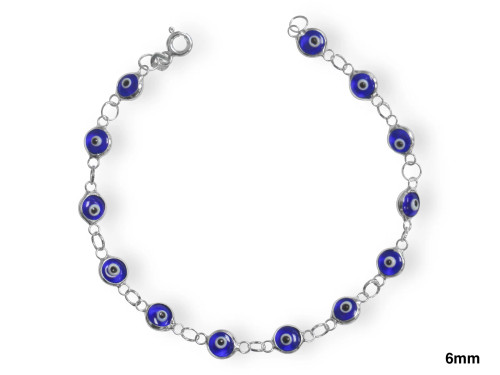 Sterling Silver Eye Bracelet