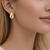 Tear Drop Stud Gold Plated Earring