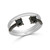 Love Story Pave Set Black Rhodium Coil Ring
