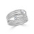 Twin Claw Set Coiled By-Pass Ladies Diamond Band