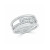 Love Story Pave White Diamond Coiled Ring