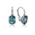Ladies’ Radiant Blue Topaz Accent Earrings