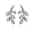 Ladies Leaf Diamond Statement Earrings