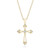 Renaissance Style Pave Set Diamond Orthodox Cross Pendant