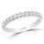 Ladies Tubular Micro French Pave Set Diamond Band