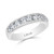 Ladies Diamond Domed Channel Set Band