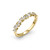 Stackable Alternating Marquise and Round Diamond Lady's Ring