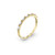 Ladies Luxe Gold Diamond Band