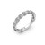 Alternating Twin and Single Garland Design Diamond Band