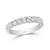 Bubble Four Claw Setting Ladies Diamond Band