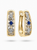 Sapphire And Diamond Filigree Ladies Hoop Earrings