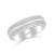 Titanium Finish Domed Men's Wedding Band With Triple Cabachon Edge