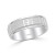 Men's Plaid Pattern Milgrain Wedding Band