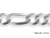 Sterling Silver Figaro Chain 14.7mm