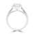 Princess Cut Ladies Halo Diamond Engagement Ring