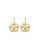 Yellow Gold Floral Drop Earrings