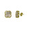 Classic Floral Gold Stud Earrings