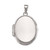 White Gold Oval Locket