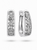 Diamond Filigree Hoop Earrings