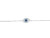 Sterling Silver Azure Guardian Eye Bracelet