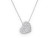 Sterling Silver Cubic Heart Necklace