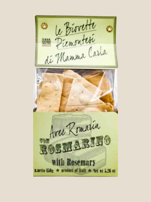 Vechhio Mulino Italian Crackers (Biovette) - Rosemary - 150g