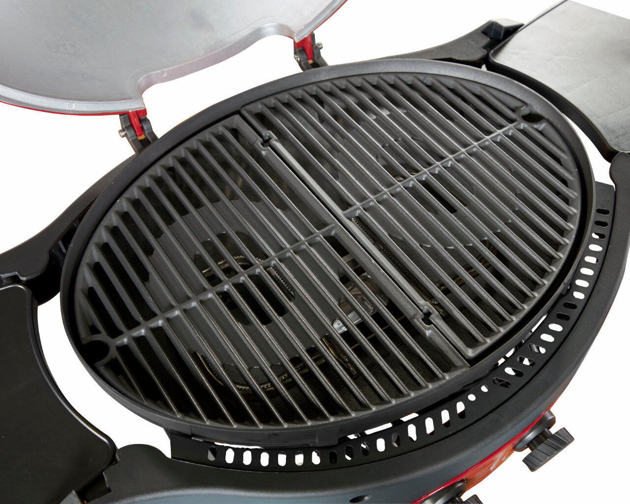 Ziggy Classic Twin Grill LPG BBQ On Folding Cart (Grey)