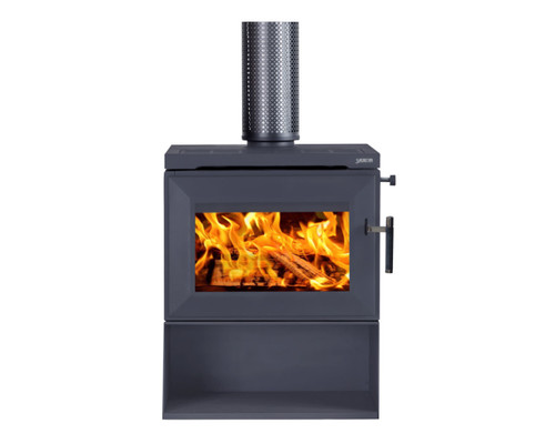 Saxon Blackwood with Wood Storage Freestanding Wood Heater